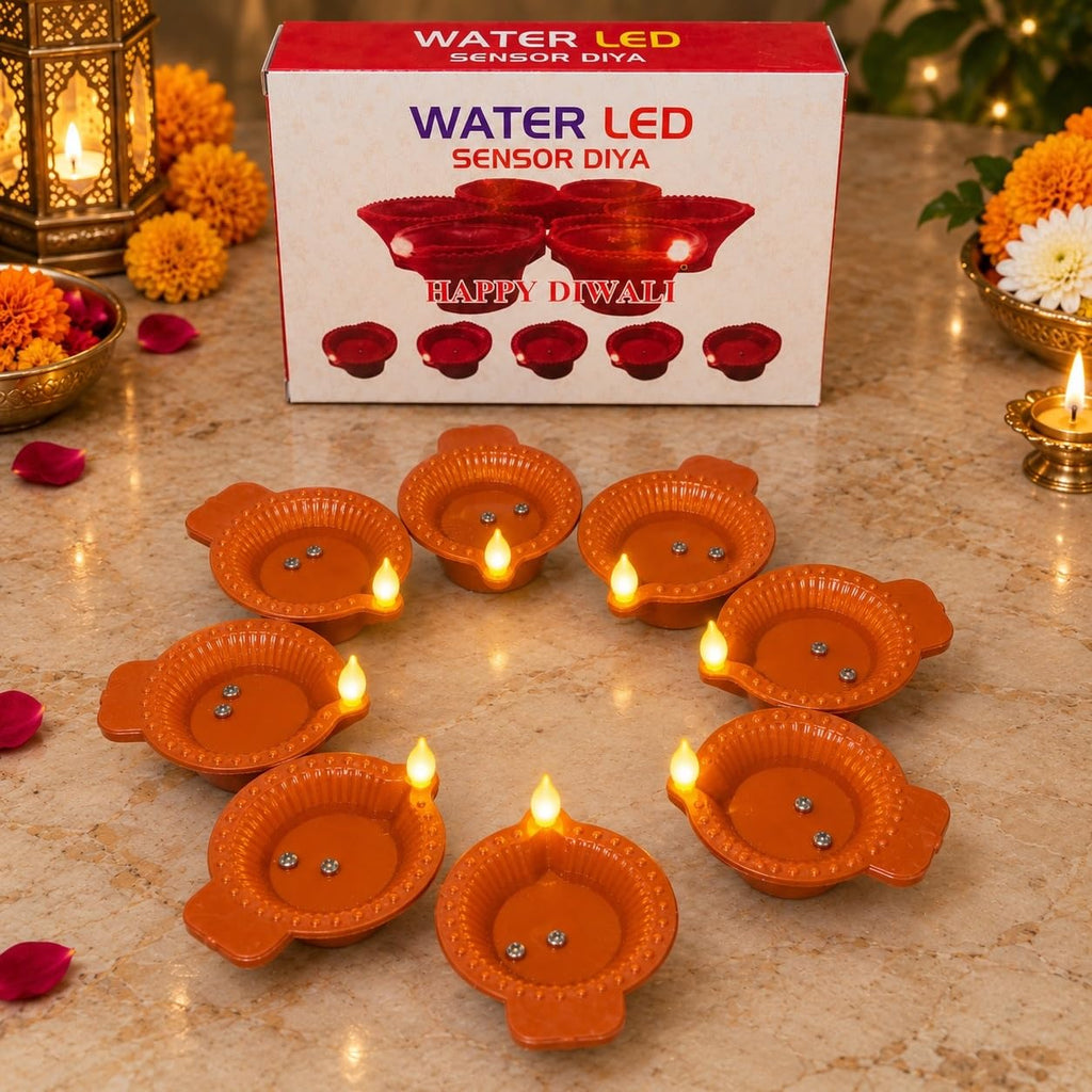 Water LED Sensor Diya – Pack of 6