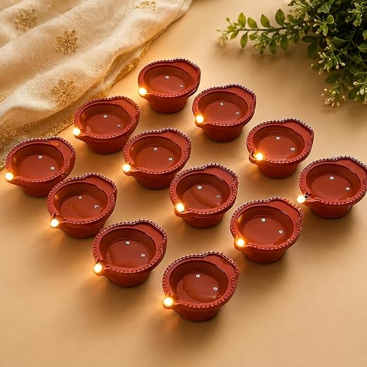 Water Sensor LED Diya – Pack of 12